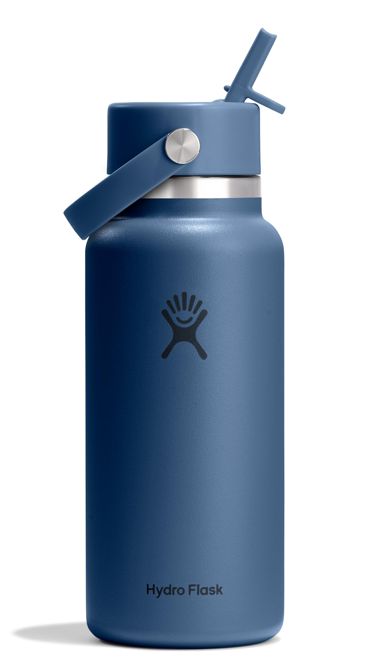 Hydro Flask Water Bottle - Insulated Stainless Steel - Wide Straw Lid, Non Spill, Leakproof in 24 Oz Forest Green Arc