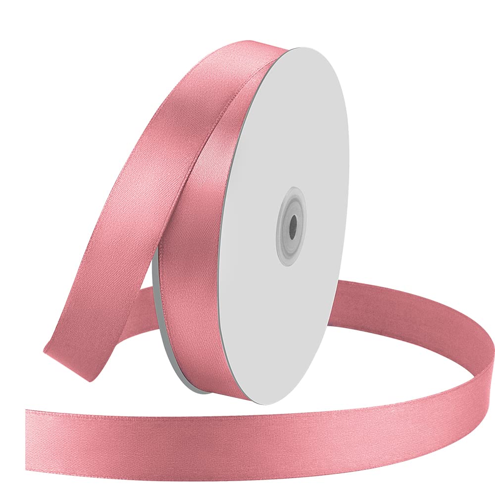 1" Wide x 100 Yards Single Face Polyester Satin Ribbon, Satin Ribbon for Crafts, Gift, Hair Bows, Wedding Party Decoration, Bow Making & Other Projects (Apple Green)