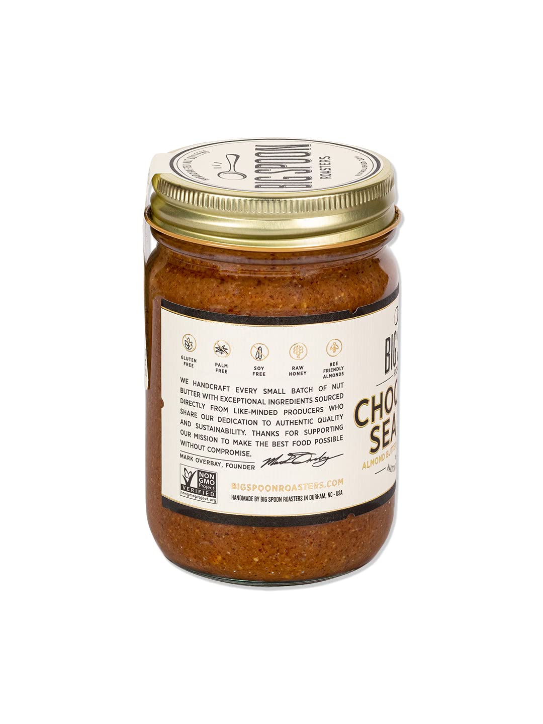 Big Spoon Roasters Carrot Cake Almond Butter With Sea Salt - Keto Friendly, Low Sugar Almond Butter - Crunchy & Bee-Friendly Almonds - Gourmet, Vegan Almond Nut Butter - 13 Ounces