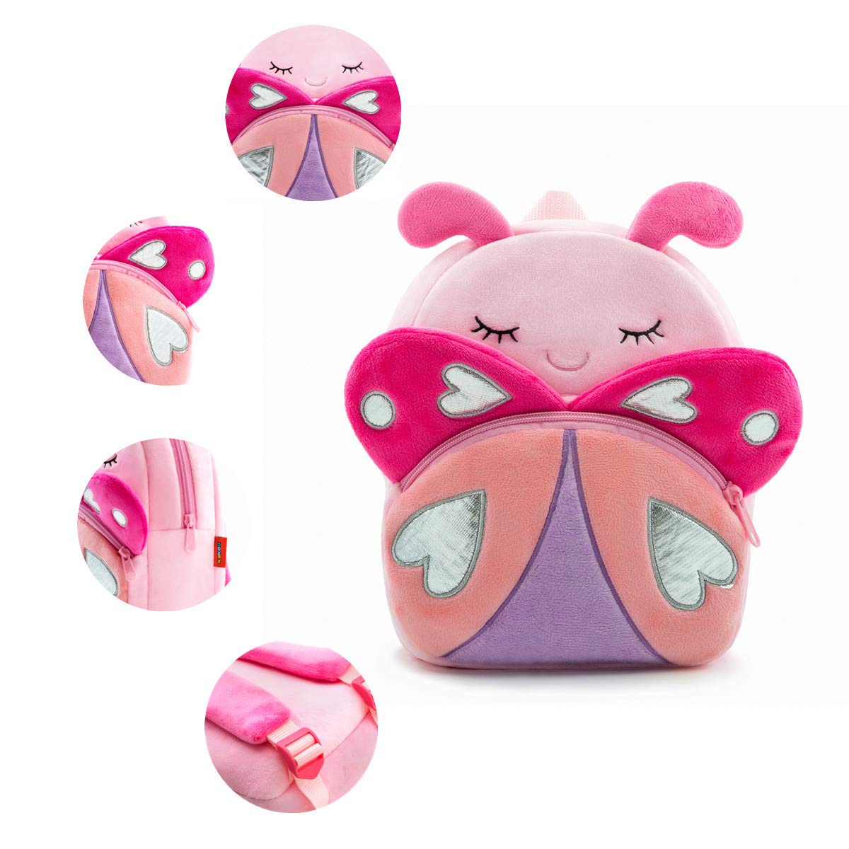 NICE CHOICE Cute Toddler Backpack Toddler Bag Plush Animal Cartoon Mini Travel Bag for Baby Girl Boy 2-6 Years(BB Unicorn)