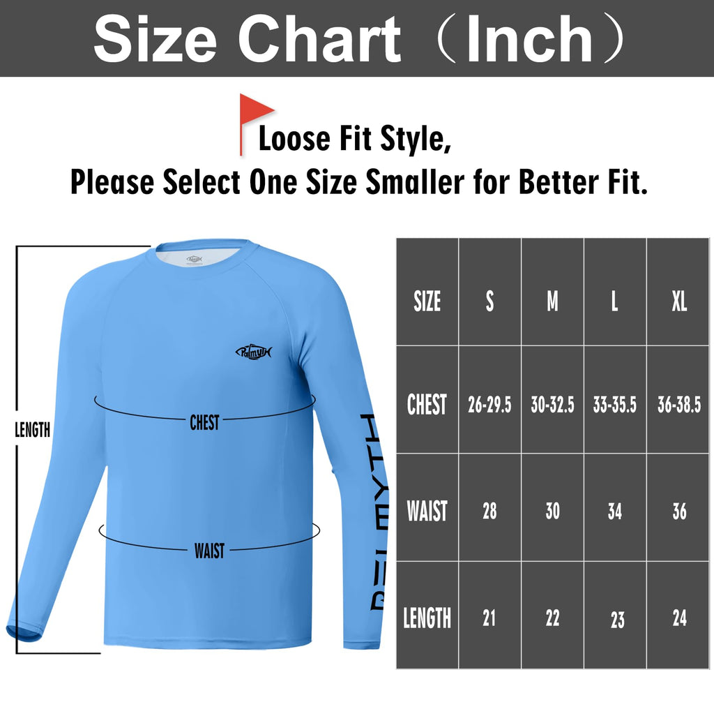 Palmyth Boys Fishing Shirt Youth Long Sleeve T-Shirt UPF 50+ Sun Protection