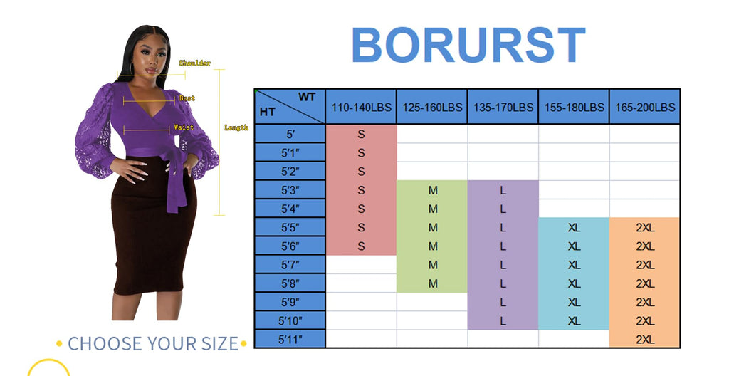 BOGURST Semi Formal Church Dresses for Women Bishop Sleeve Sexy V Neck Bodycon Midi Dresses