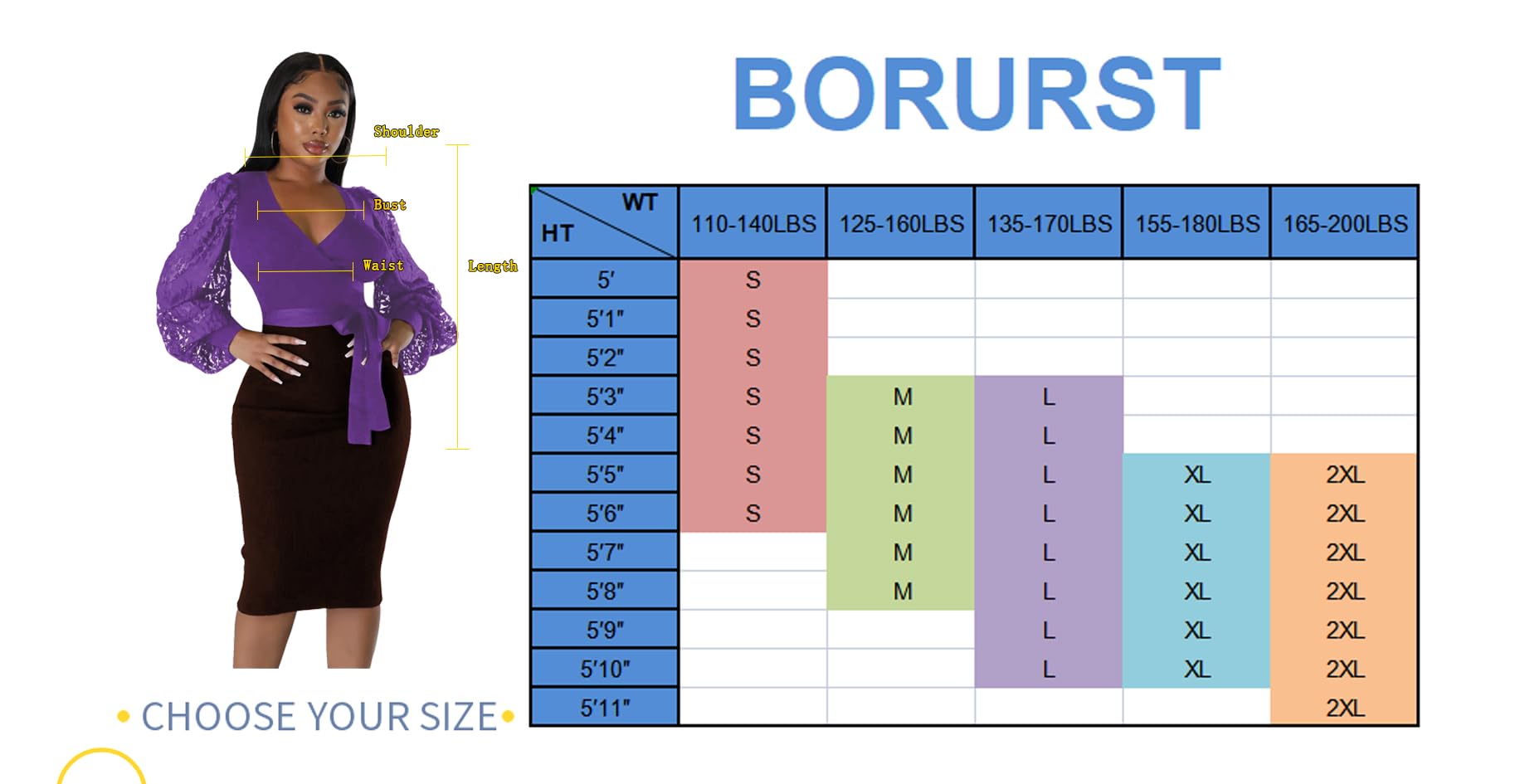 BOGURST Semi Formal Church Dresses for Women Bishop Sleeve Sexy V Neck Bodycon Midi Dresses