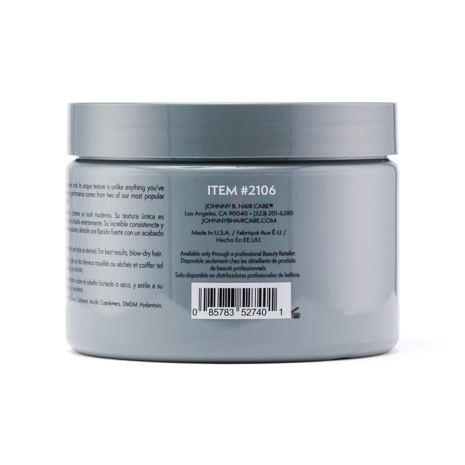 Johnny B Fuddy Matte Styling Gel