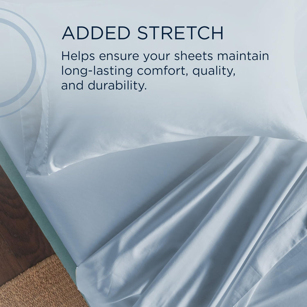 TEMPUR Classic Cotton Sheet Set Cool Gray - Twin