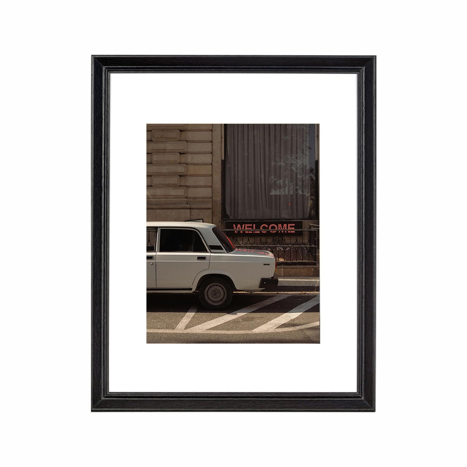 5x7 Picture Frame Gold, Display 5x7 without Mat or 4x6 with Mat, Wall Gallery Photo Frames