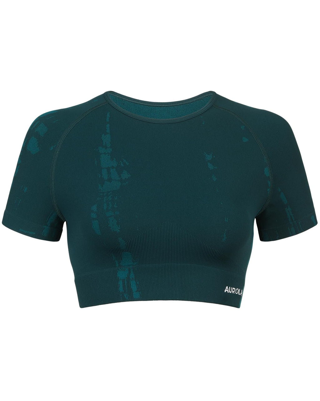 AUROLA Serpent Snake Seamless Workout T-Shirts for Women,Short Sleeve Crop Top Gym Yoga Athletic Shirts Tee