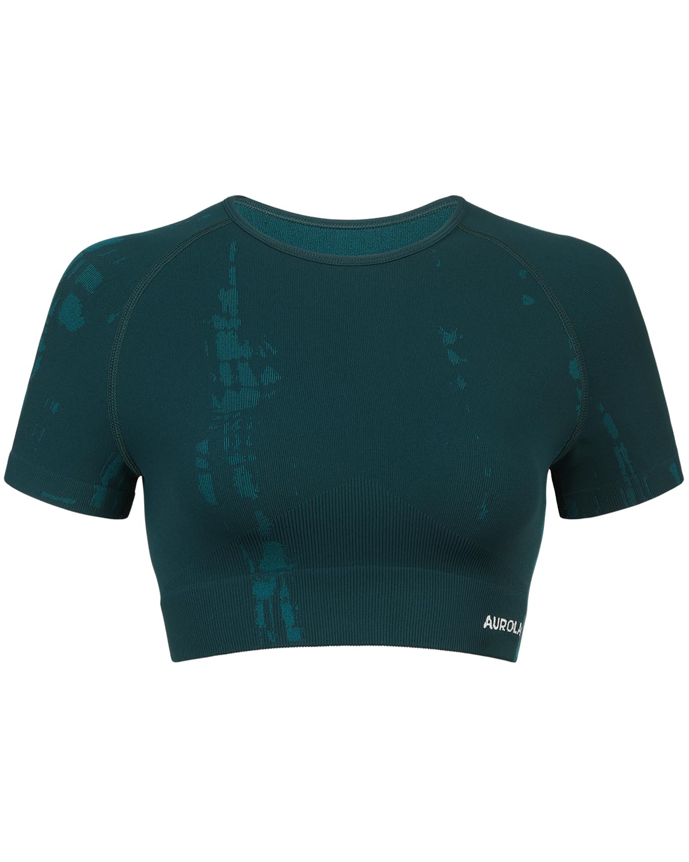 AUROLA Serpent Snake Seamless Workout T-Shirts for Women,Short Sleeve Crop Top Gym Yoga Athletic Shirts Tee