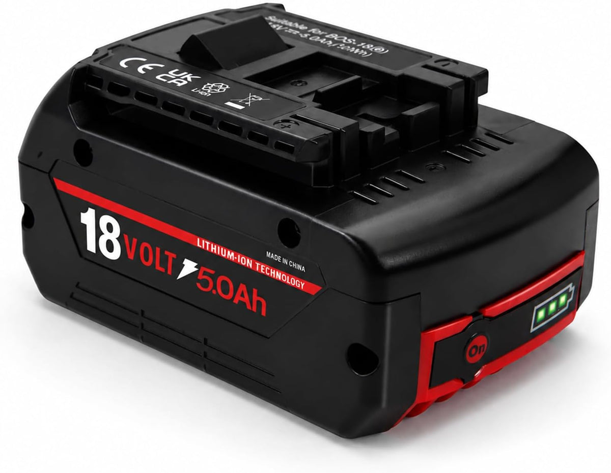4.0Ah Replacement for Bosch 18V Battery BAT609 BAT618 BAT619G BAT610G BAT612, High Output Lithium-Ion Battery Compatible with Bosch 18 Volt Cordless Power Tools Drills & Original Chargers