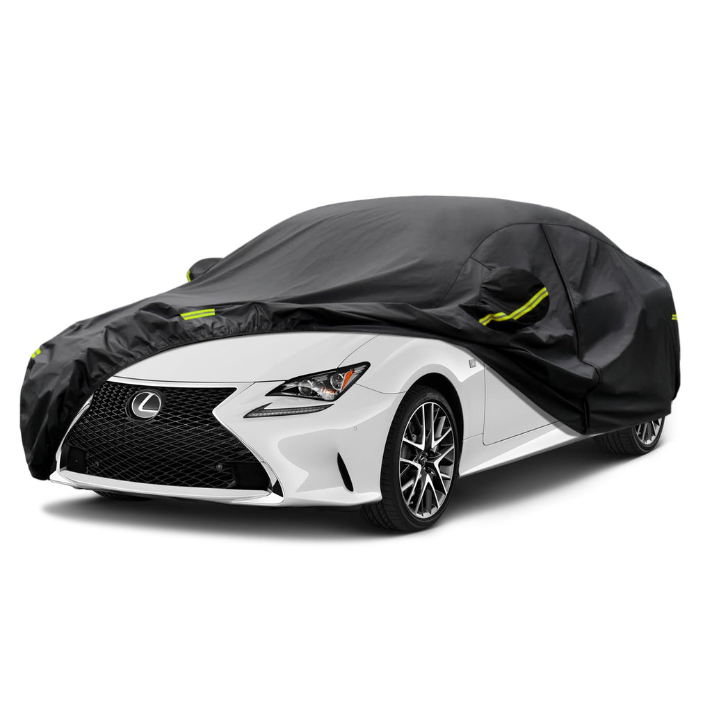 Kaugung 7 Layers Car Cover Custom Fit Audi S3/RS3 Hatchback 1998-2025, Waterproof All Weather Resistant Outdoor Indoor Sun Rain Dust Snow Protection.(USA Warehouse,Within 3-7 Days) Black