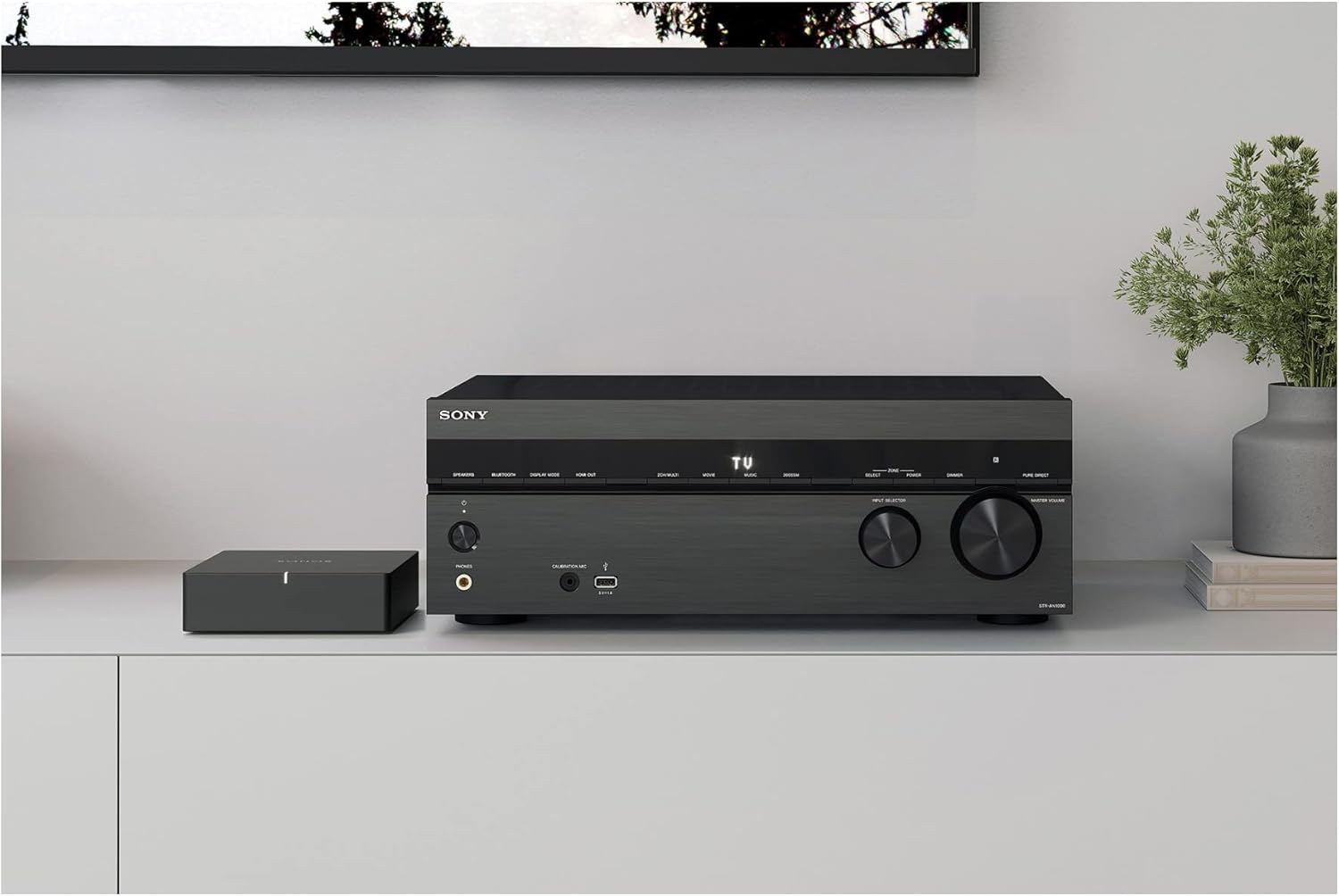 Sony STR-AN1000 7.2 CH Surround Sound Home Theater 8K A/V Receiver: Dolby Atmos, DTS:X, Digital Cinema Auto Calibration IX, Bluetooth, WiFi, Google Chromecast, Spotify connect, Apple AirPlay, HDMI 2.1