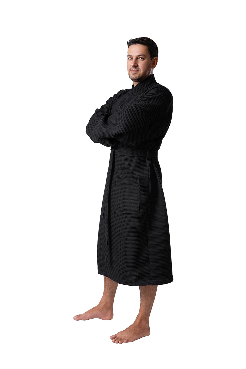 BAGNO MILANO Mens Robes, Waffle Robes For Men, Turkish Cotton Mens Bathrobes
