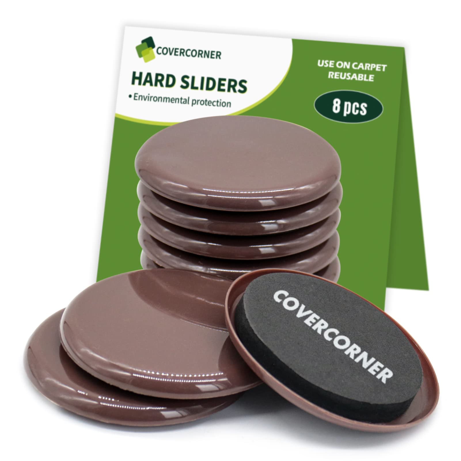 Furniture Sliders for Carpet 4 PCS - 9 1/2 inch Furniture Moving Slider Chair Legs Floors Protectors– Move Your Furniture Easy & Safely (for Carpet)
