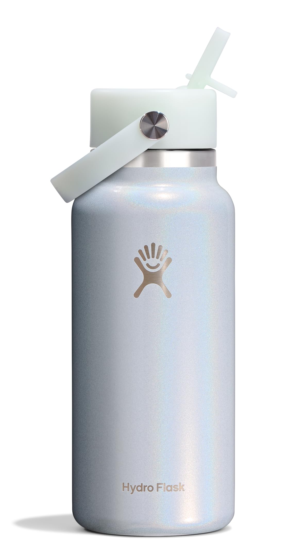 Hydro Flask Water Bottle - Insulated Stainless Steel - Wide Straw Lid, Non Spill, Leakproof in 24 Oz Forest Green Arc