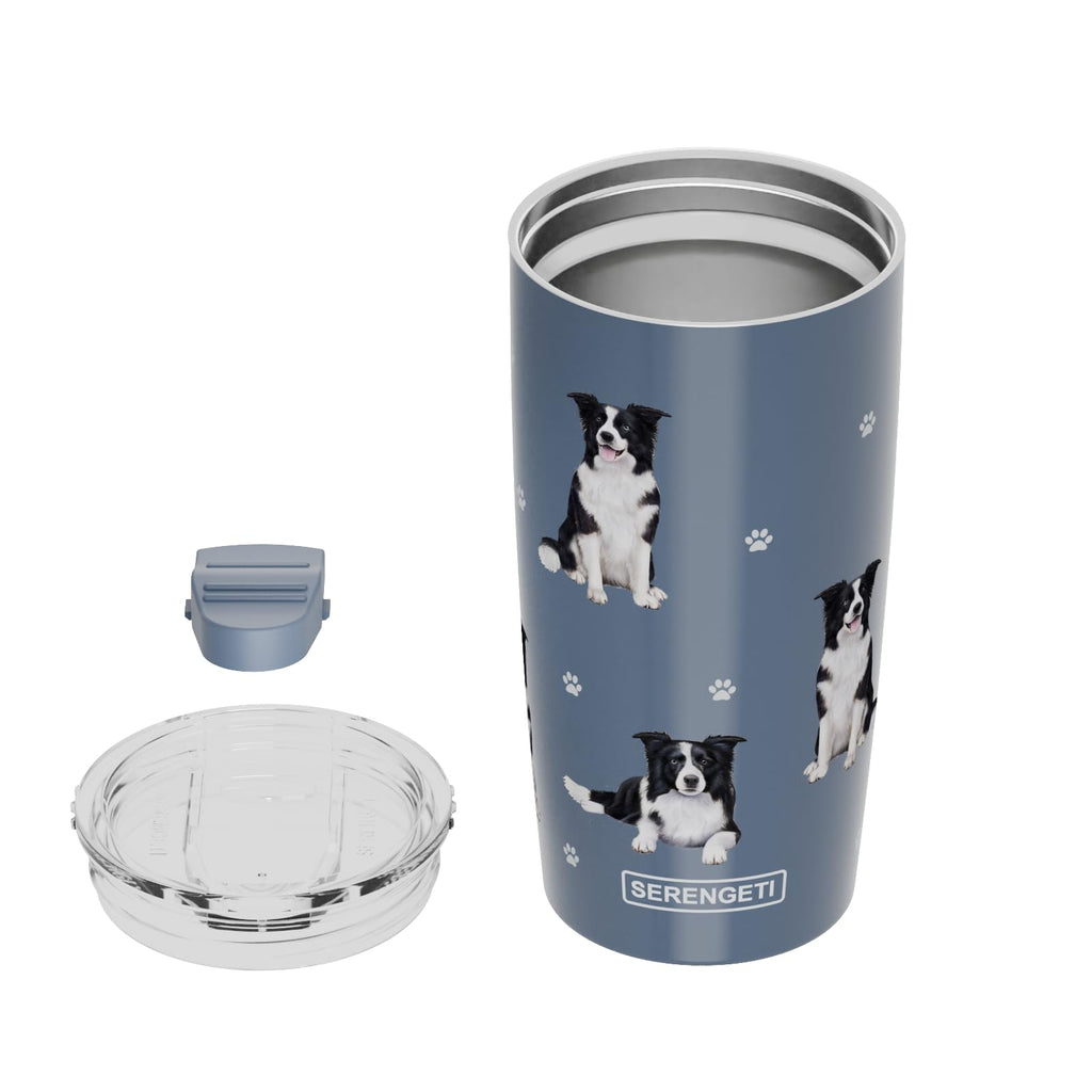 SERENGETI Australian Shepherd 20 Oz. Stainless Steel, Vacuum Insulated Tumbler with Spill Proof Lid - 3D Print - Insulated Travel mug for Hot or Cold Drinks (Australian Shepherd Tumbler)