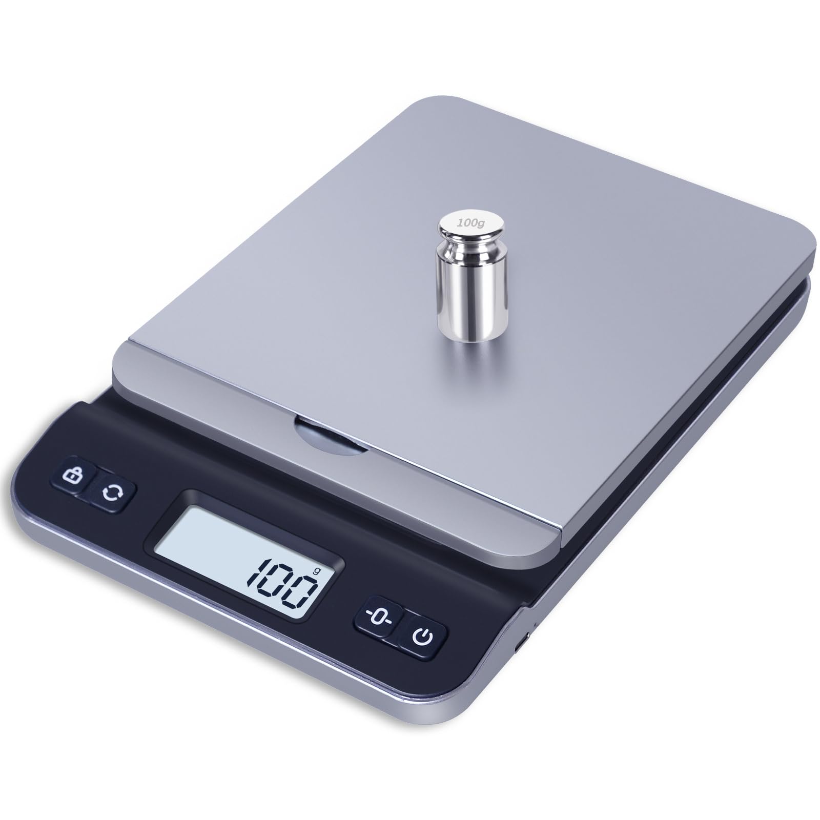 QP Calibration Weights, 50 Gram Scale Weights, OIML Class M1 High Precision Stainless Steel Scale Balance Weights with Chrome Finish, Calibration Weights for Digital Scale, Kitchen Scale, Pocket Scale