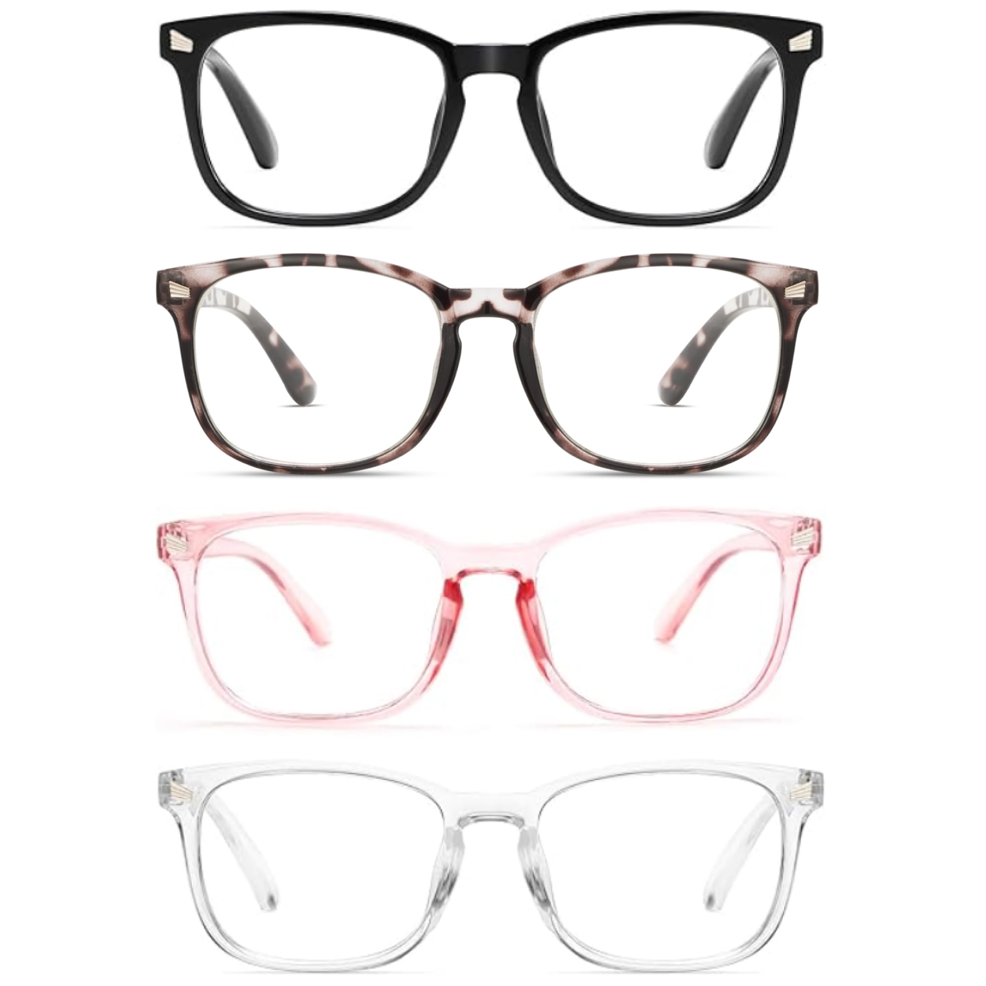 CCVOO Mix & Match Reading Glasses for Women - Lightweight, Comfortable Fit, Clear Vision - Blue Light Blocking