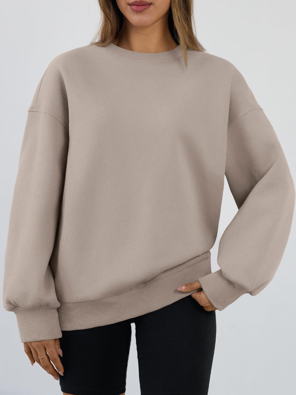 Trendy Queen Sweatshirts for Women Hoodies Oversized Crewneck Tops Sweaters Comfy Fall Winter Outfits Clothes 2026 Fashion