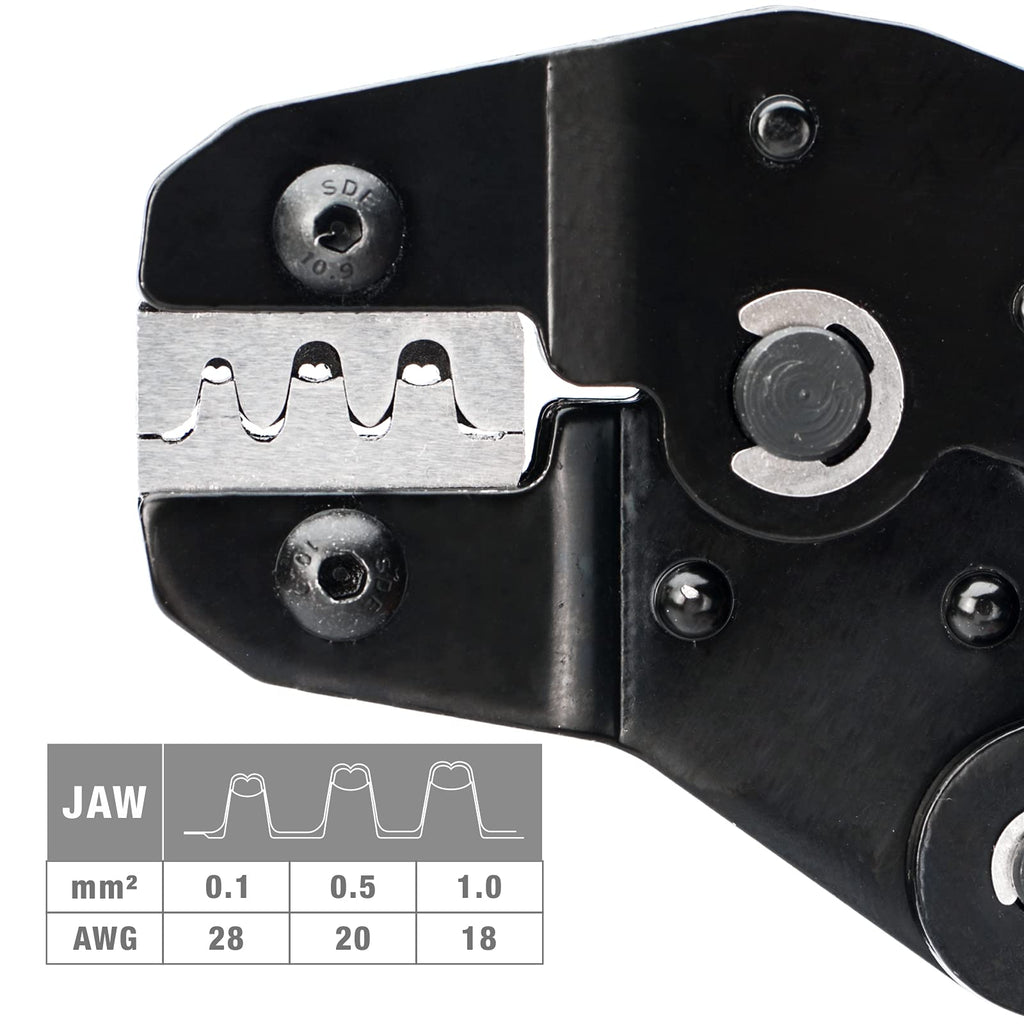 iCrimp IWS4 Solar PV Connector Crimping Tools for AWG14-10 (2.5/4/6mm²) Solar Panel PV Cable with Wire EDM Die
