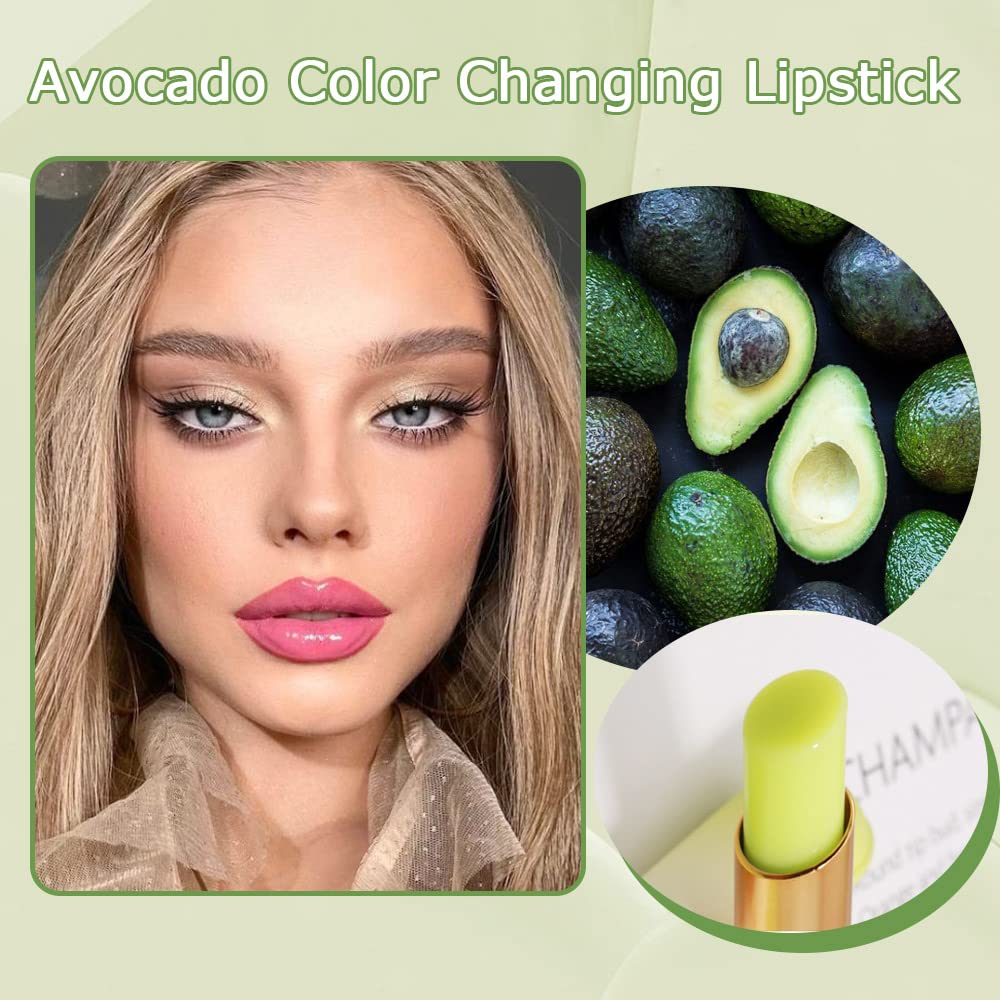 evpct 2Pcs Blueberry Tinted Lip Balms PH Lip Color Changing Lipstick Balm Stain Gift Set Queen for Women Girls Korean Mood Long Lasting Color Change Light Pink Lipstick Lip Tint Plumper Gloss