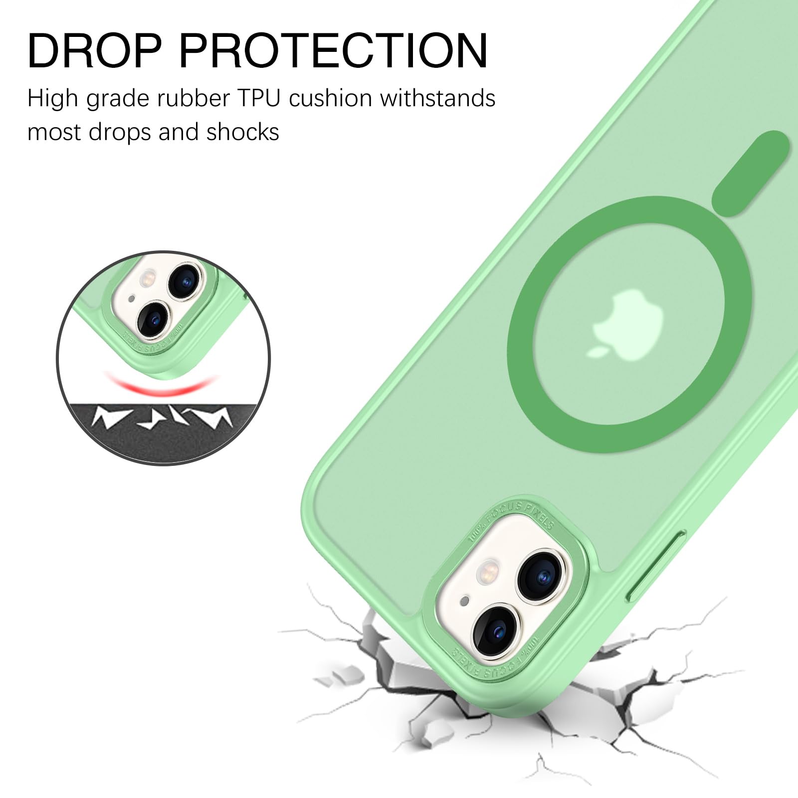 BENTOBEN for iPhone 11 Phone Case, Phone case for iPhone 11 Magnetic Case [Compatible with Mag Safe] Translucent Matte Slim Shockproof Anti-Fingerprint Protective Cover for iPhone 11 6.1’’ Black