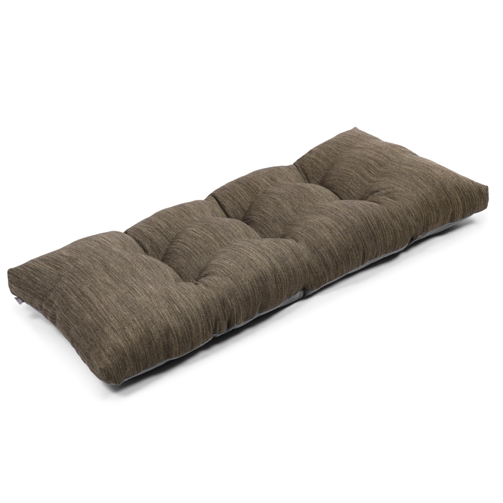 baibu 36 Inch Classic Solid Color Bench Cushion with Ties, Super Soft Indoor Outdoor Rectangle Bench Seat Cushion Standard Size Foam Pad with Non-Slip Bottom - One Pad Only (Beige, 36x15x3in)