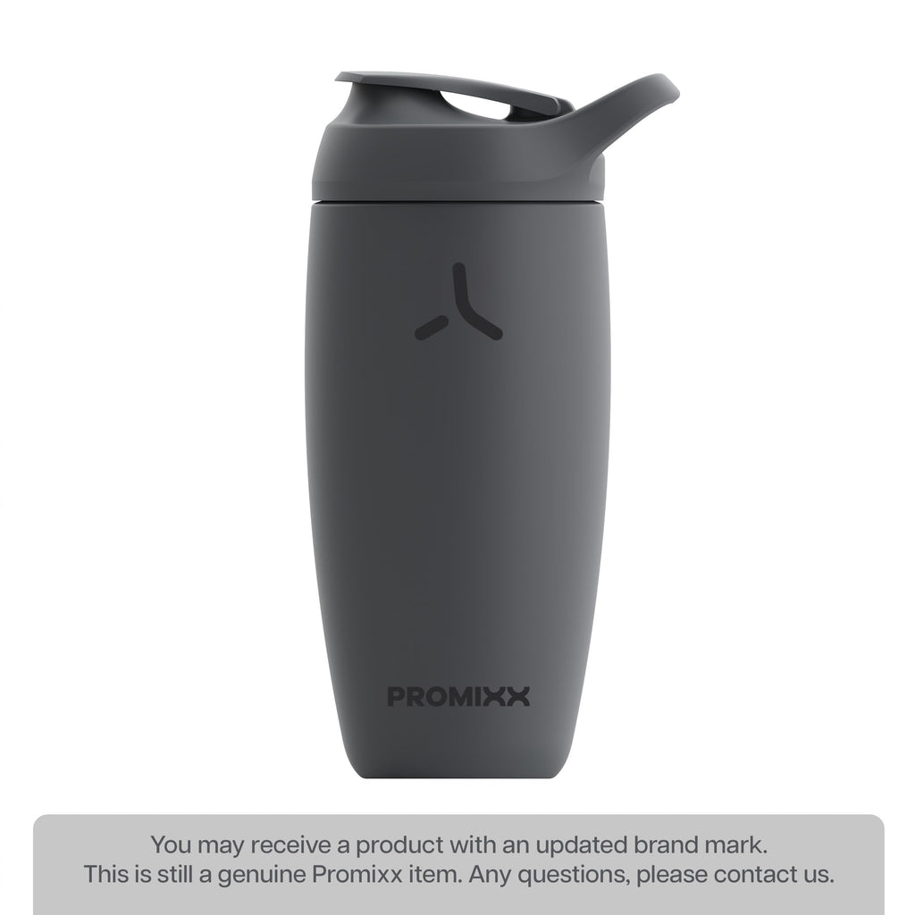 Promixx Pursuit Shaker Bottle Insulated Stainless Steel Water Bottle and shaker Cup, 18oz, Coral