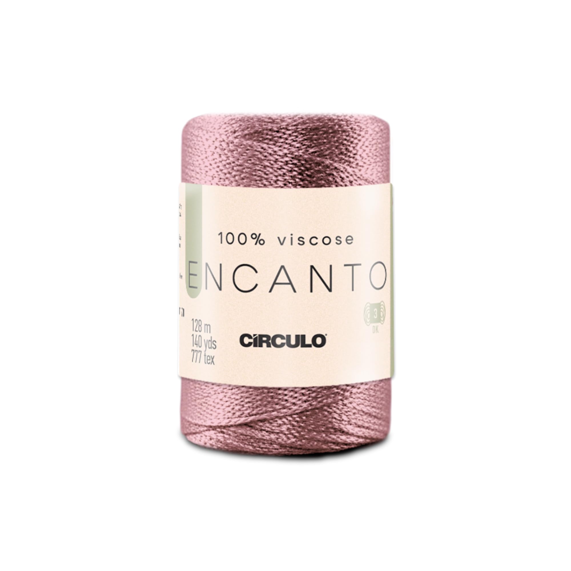 CIRCULO Encanto Slim Roll Yarn 100% Viscose - Luxury & Shine - Sport Weight Yarn - 262 yds, 3.52 oz - Color 1289 - Canary