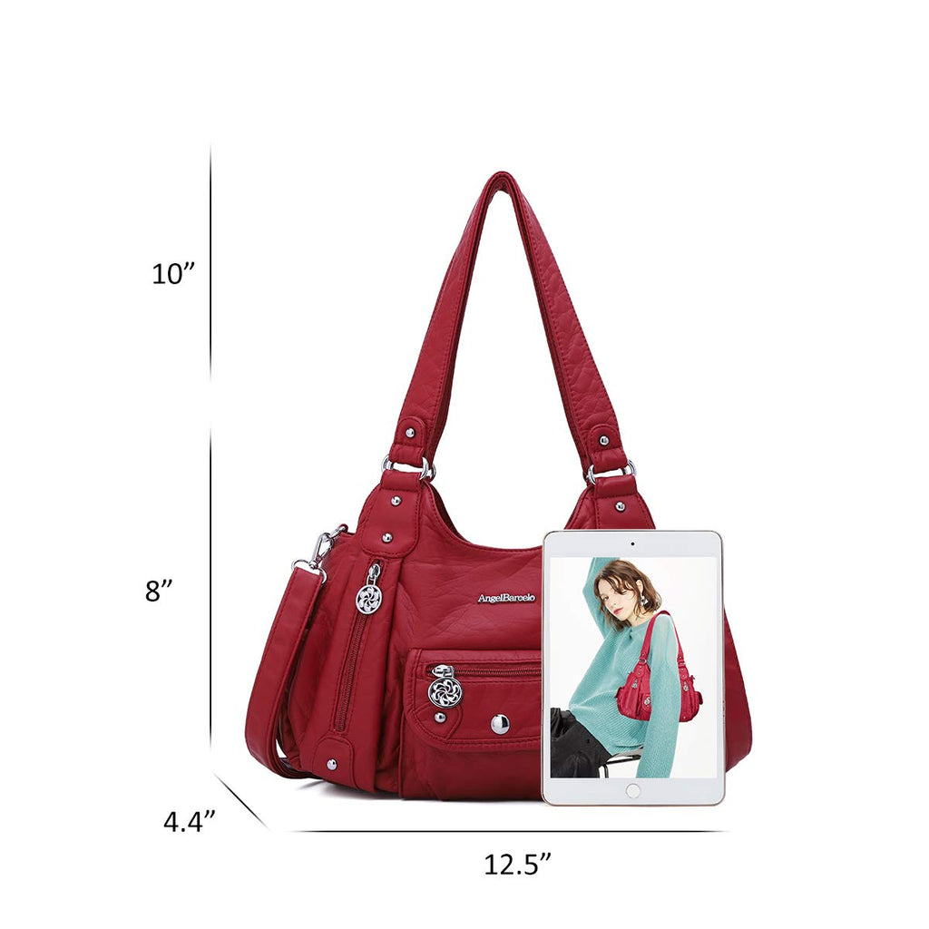 Angel Barcelo Purses for Women Soft PU Leather Shoulder Bag Crossbody Purse and Handbags