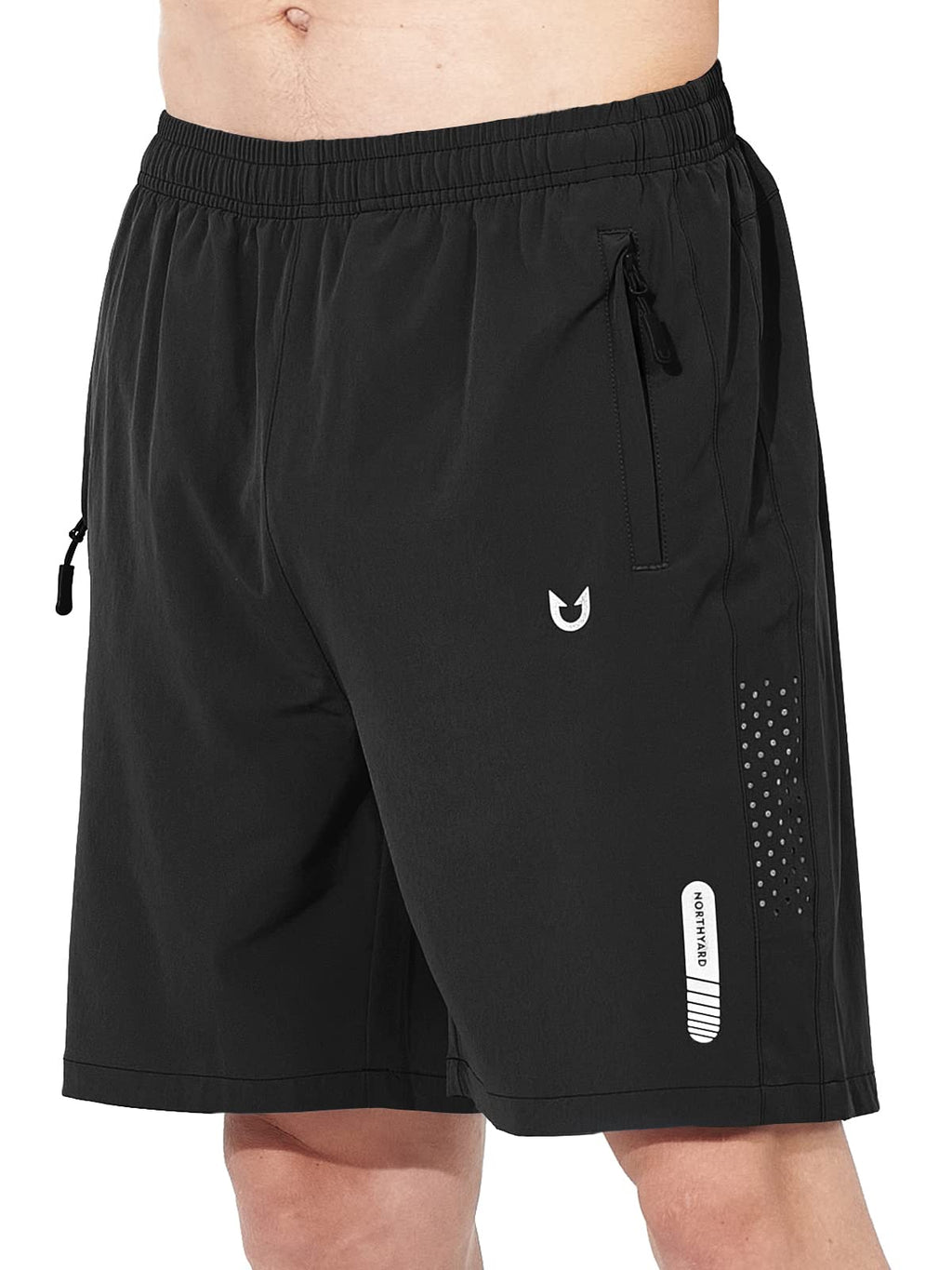 NORTHYARD Men's Athletic Running Shorts Gym Workout 7"/9"/5" Quick Dry Lightweight Sports Basketball Tennis 3 Zipper Pockets