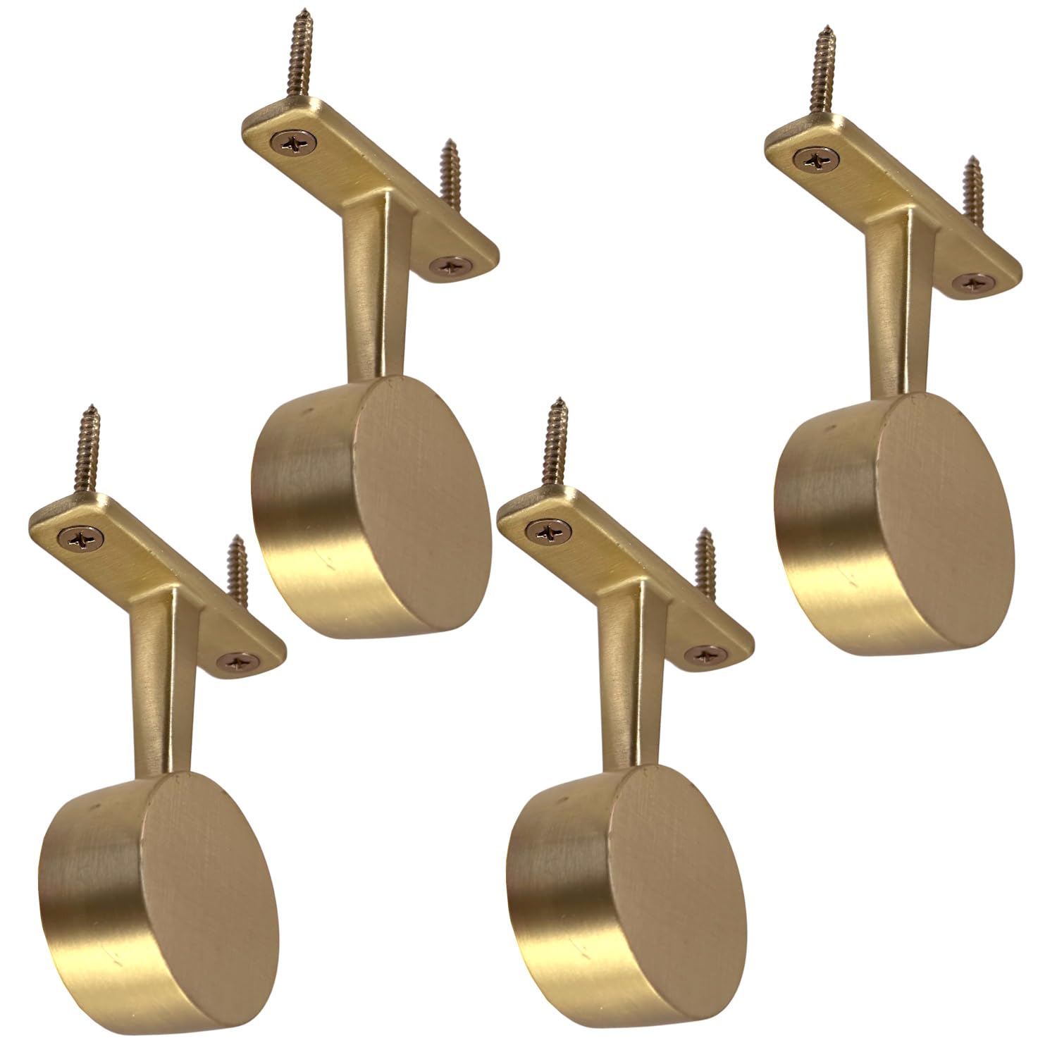 72" HEAVY DUTY Round Closet Rod | 32mm Diameter | Satin Brass Clothes Pole | 1 Pack