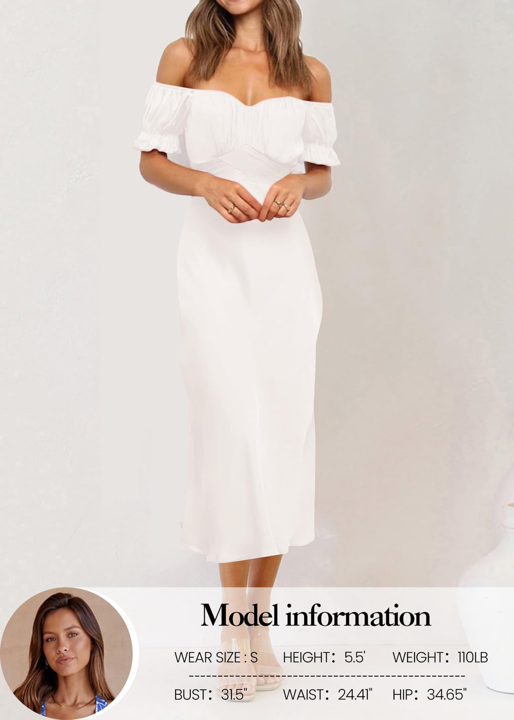 KIRUNDO Women's 2026 Spring Summer Satin Wedding Guest Midi Dress Off The Shoulder Wrap Party Cocktail Formal Prom Dresses