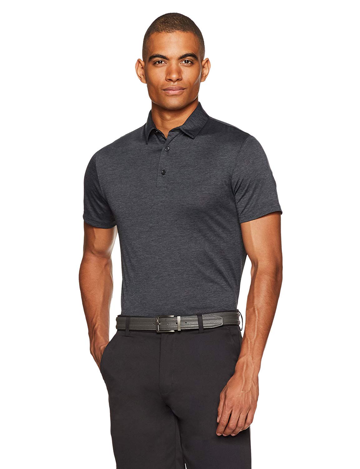 Amazon Essentials Men's Slim-Fit Quick-Dry Moisture Wicking Tech Stretch Short Sleeve Lightweight Golf Polo Shirt