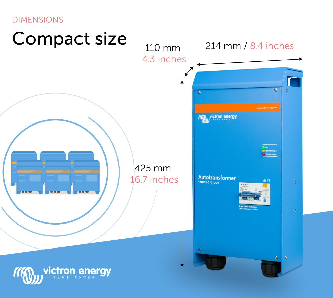 Victron Energy Autotransformer 120/240V AC and 32 amp
