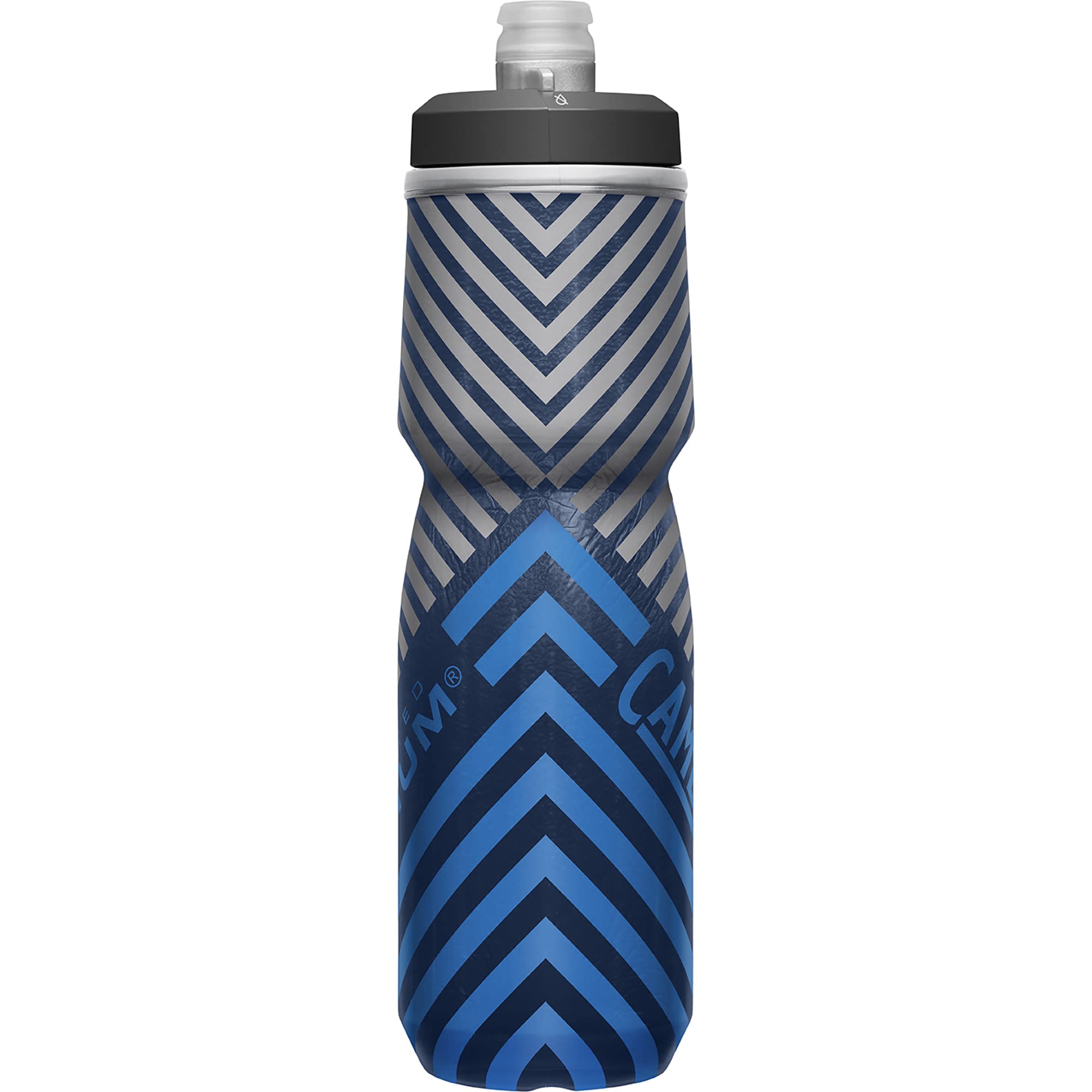 CamelBak Podium Chill Insulated Bike Squeeze Water Bottle, Cold Retention for Cycling, 24oz, Reflective Ghost