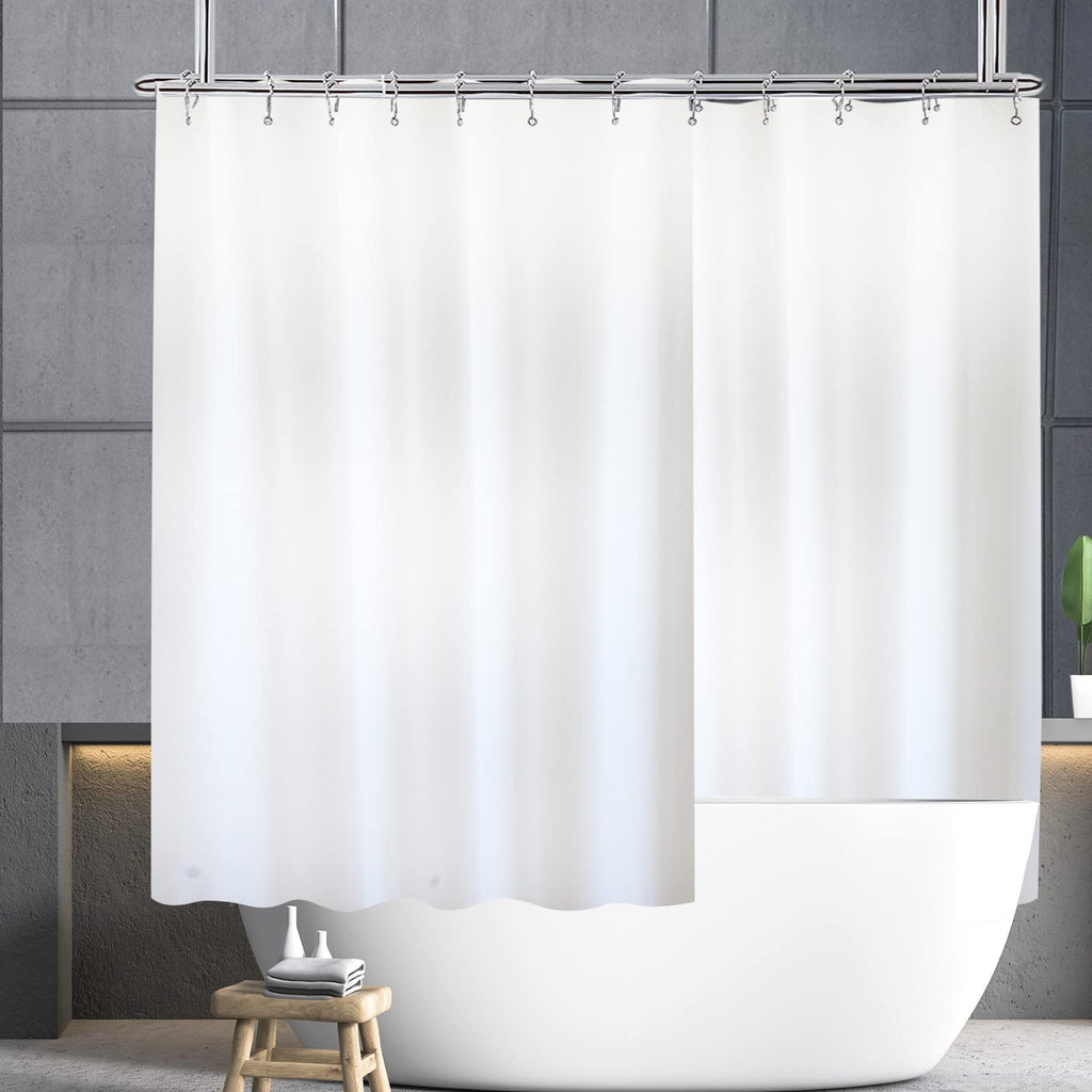 YISURE Clawfoot Tub Clear Short Length 60 Inch Shower Curtain Liner, 180x60 Inch Extra Wide 360 Shower Curtain PEVA Waterproof Wrap Around Bath Tub Curtain