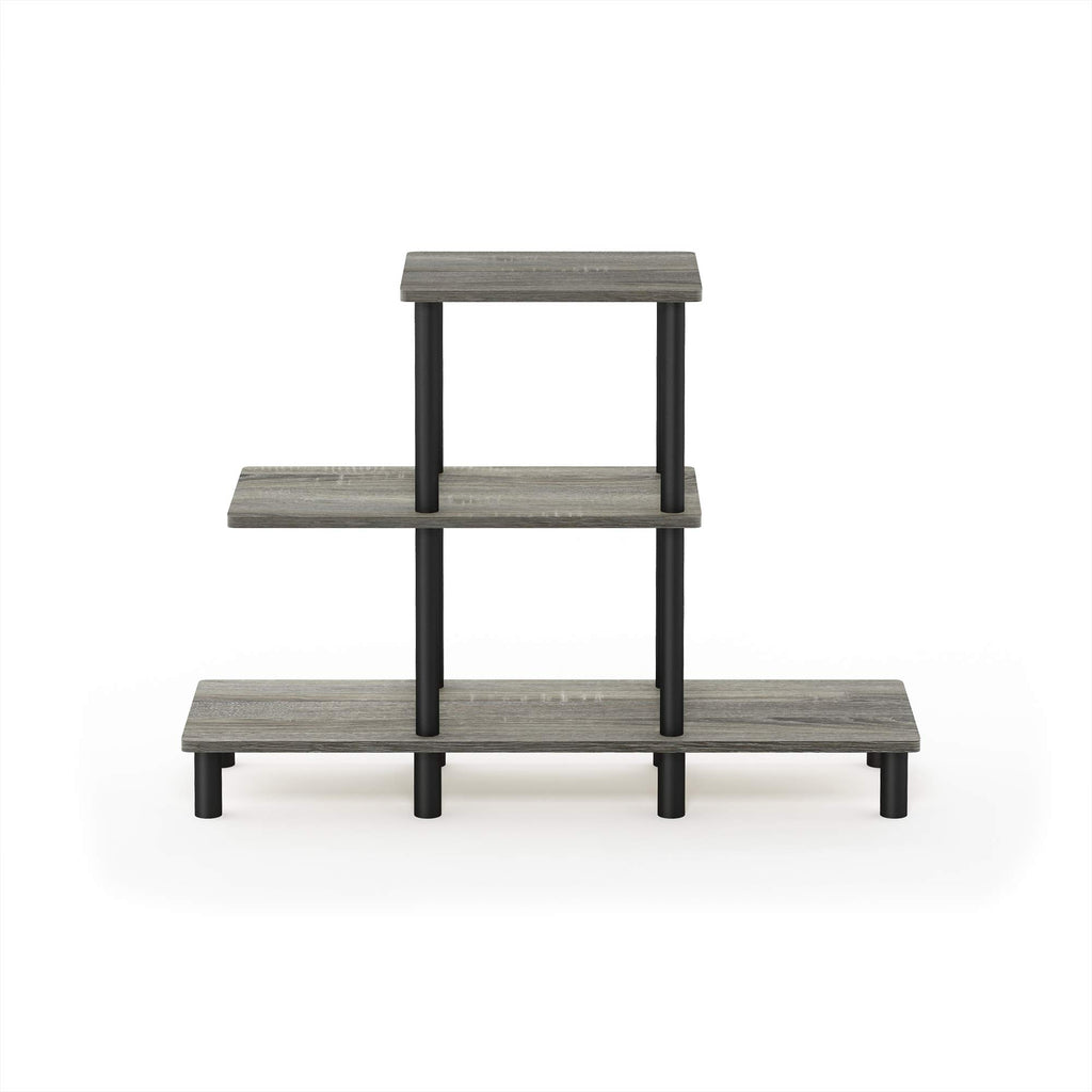 Furinno Turn-N-Tube 4-Tier Design Display Rack, Espresso/Black