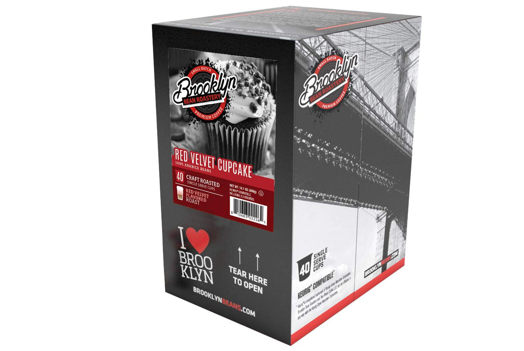 Brooklyn Beans Coffee Pods, Medium Roast Gourmet Variety Pack - Compatible with Keurig K Cup Brewers Including 2.0 Machines, 40 Count