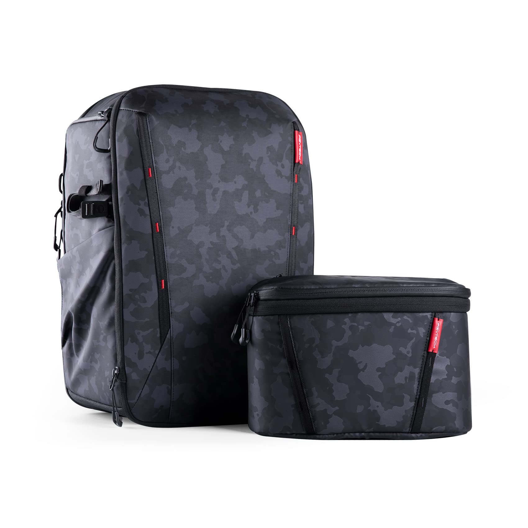 PGYTECH OneMo 2 25L-33L Camera Backpack with Shoulder Bag for Photographers, Waterproof Large Camera Bag for Canon/Nikon/Sony/dji Drone/Laptop/Tripod, Black