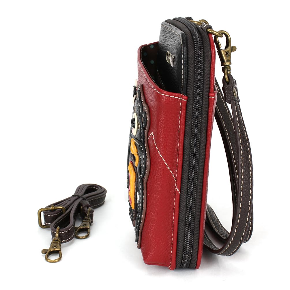 CHALA Wallet Crossbody Cell Phone Purse - Women Faux Leather Multicolor Handbag with Adjustable Strap