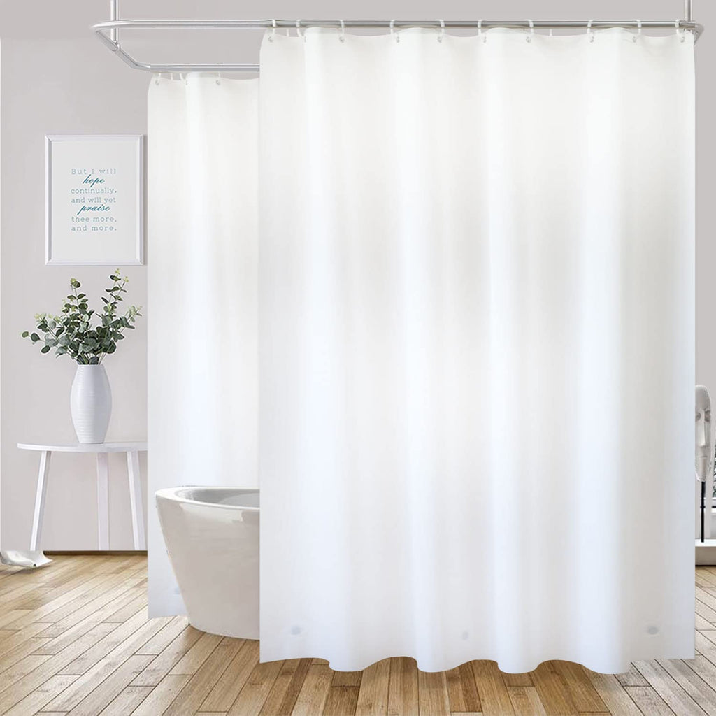 YISURE Clawfoot Tub Clear Short Length 60 Inch Shower Curtain Liner, 180x60 Inch Extra Wide 360 Shower Curtain PEVA Waterproof Wrap Around Bath Tub Curtain