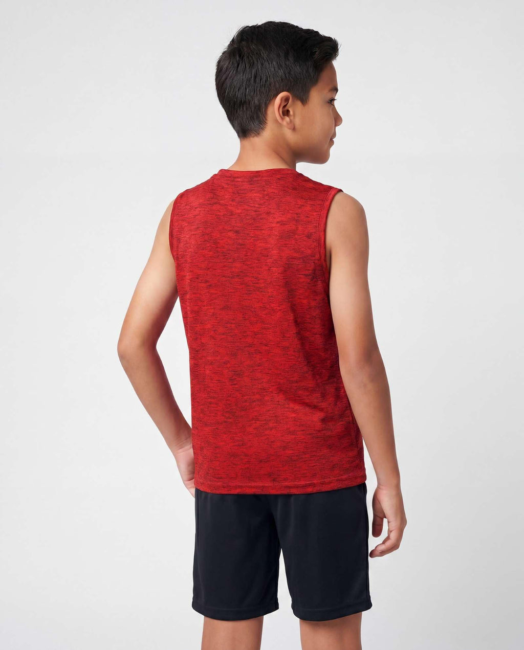 Real Essentials 5 Pack: Boys Dry-Fit Active Athletic Performance Tank Top
