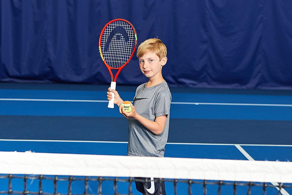 HEAD Speed 21 Junior Pre-Strung Tennis Racquet, Lightweight Youth Tennis Racket for Kids & Beginners, Durable Aluminum Frame, Age 4-6, 21 inch, Red