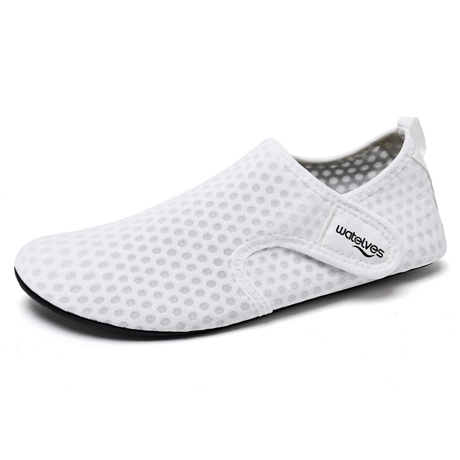 WateLves Water Shoes for Women Men Swim Beach Aqua Socks Quick Dry Barefoot House Slippers Travel Shoes with Adjustable Magic Tape for Pool Diving Boating Yoga Surf