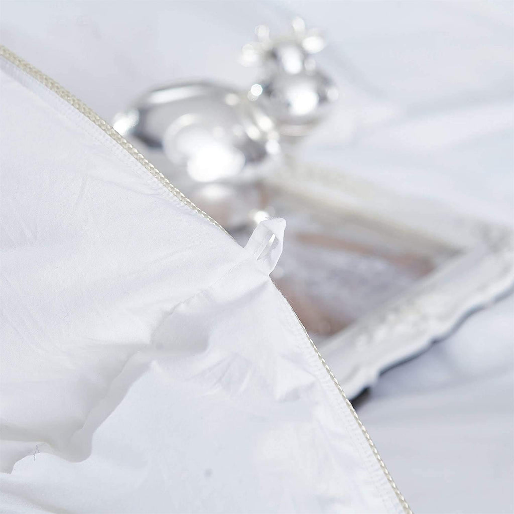 Luxurious All-Season Luxury Siberian Goose Down Pinch Pleated Comforter Duvet Insert 1200 Thread Count 120 X 98 inches, 100% Egyptian Cotton Down Feather Comforter (Palatial King, White)