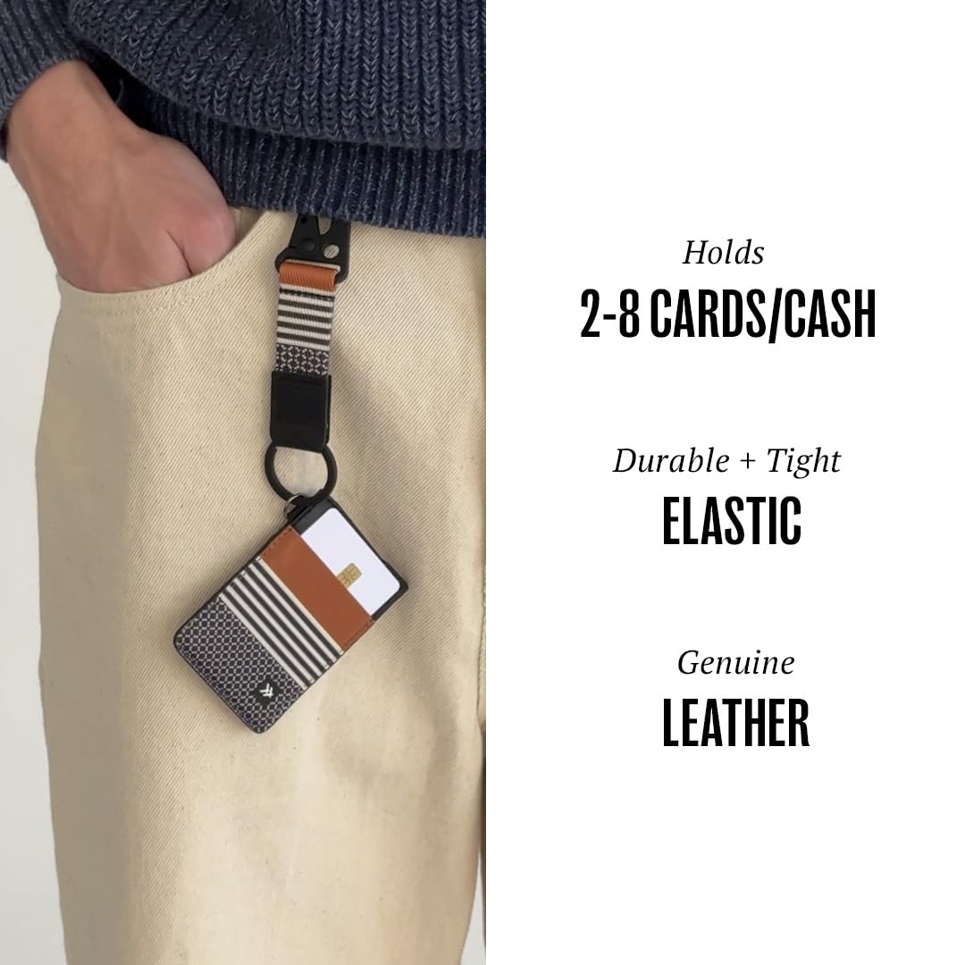 Thread Wallets Ultra Slim Minimalist Leather Card Holder Wallet (Benny)