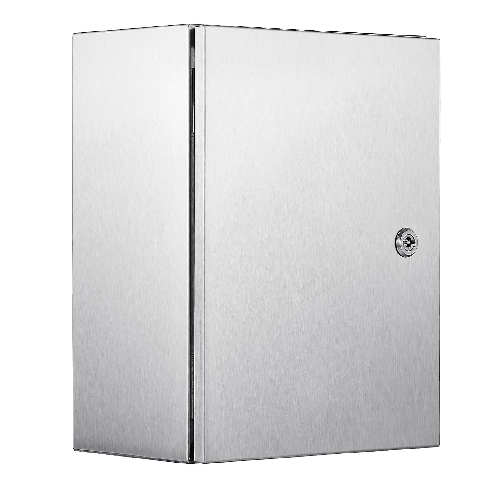 Steel Electrical Box 12" x 12" x 8" Electrical Enclosure Box 304 Stainless Steel Electronic Equipment Enclosure Box IP65 Weatherproof Wall-Mounted Metal Electrical Enclosure with Mounting Plate