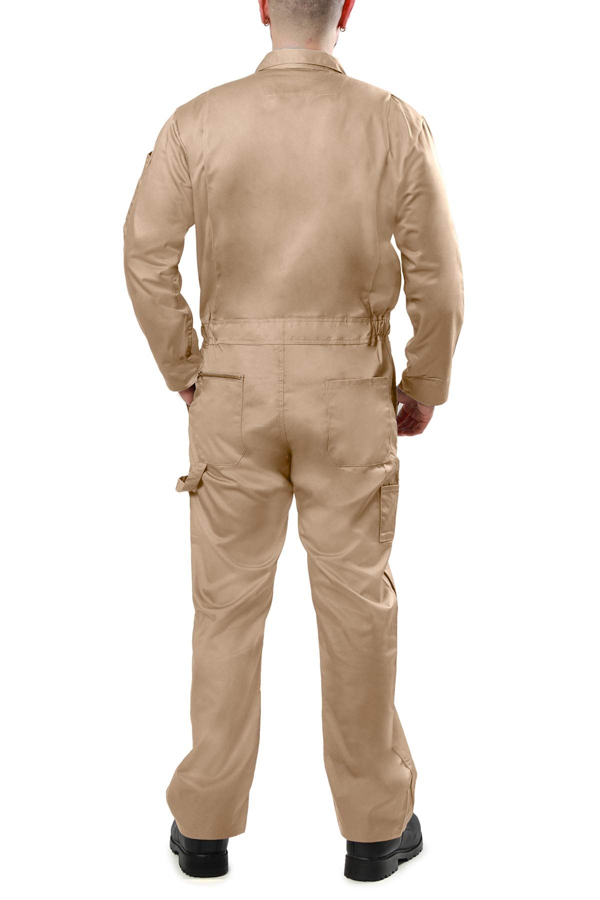 Kolossus Pro-Utility Cotton Blend Long Sleeve Coverall with Zippered Frontal Pockets
