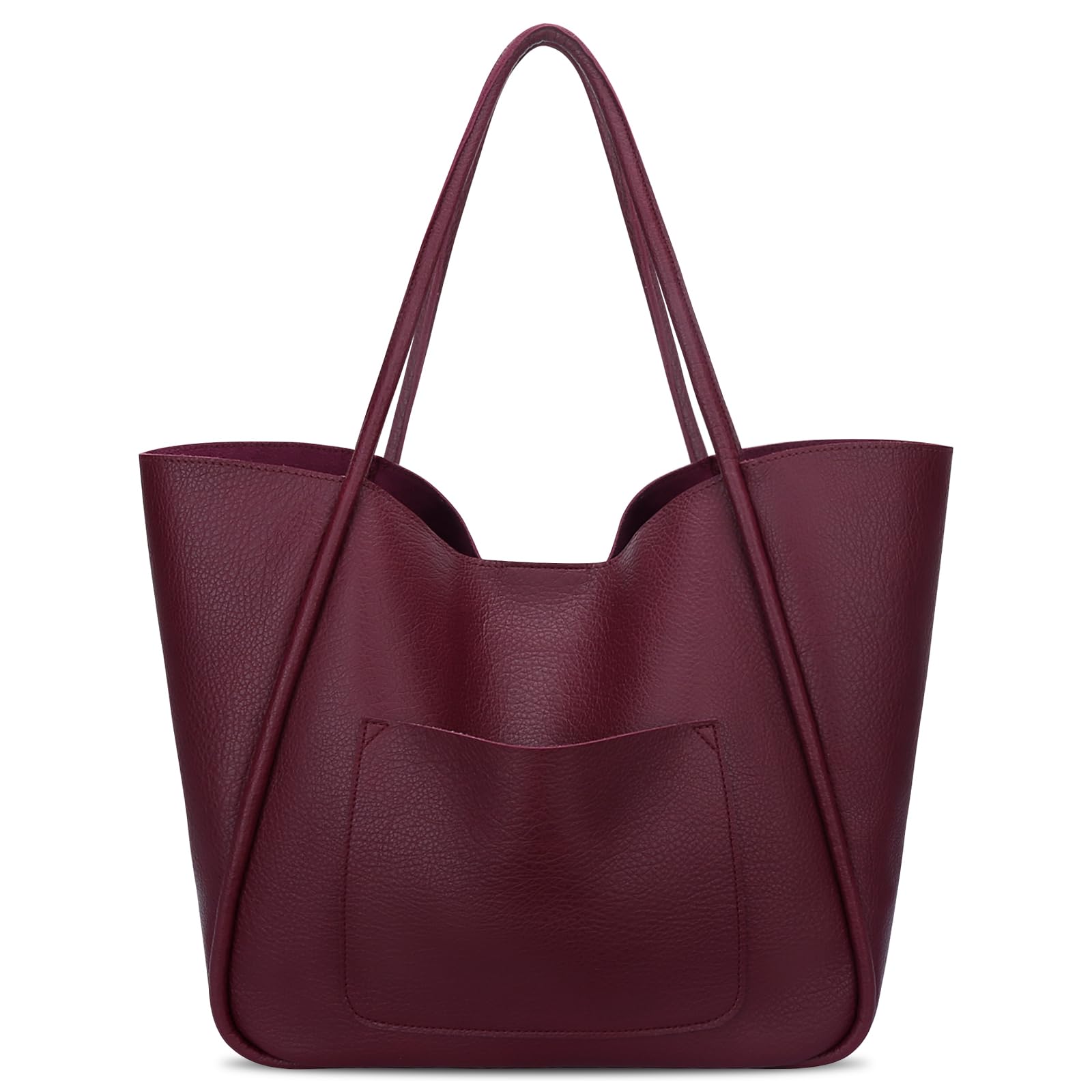 KKXIU Tote Bag for Women Vegan Leather Shoulder Purse Large Capacity Travel Bag