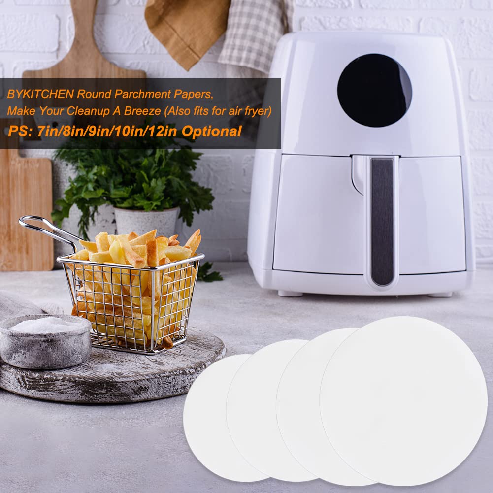 BOYAN 6 Inch Parchment Paper Rounds, Set of 220, Hamburger Patty Paper/Burger Press Paper, Non Stick Small Pre-cut Round Parchment Paper for Cake Pan, Springform Pan, Burger Patty Maker and More